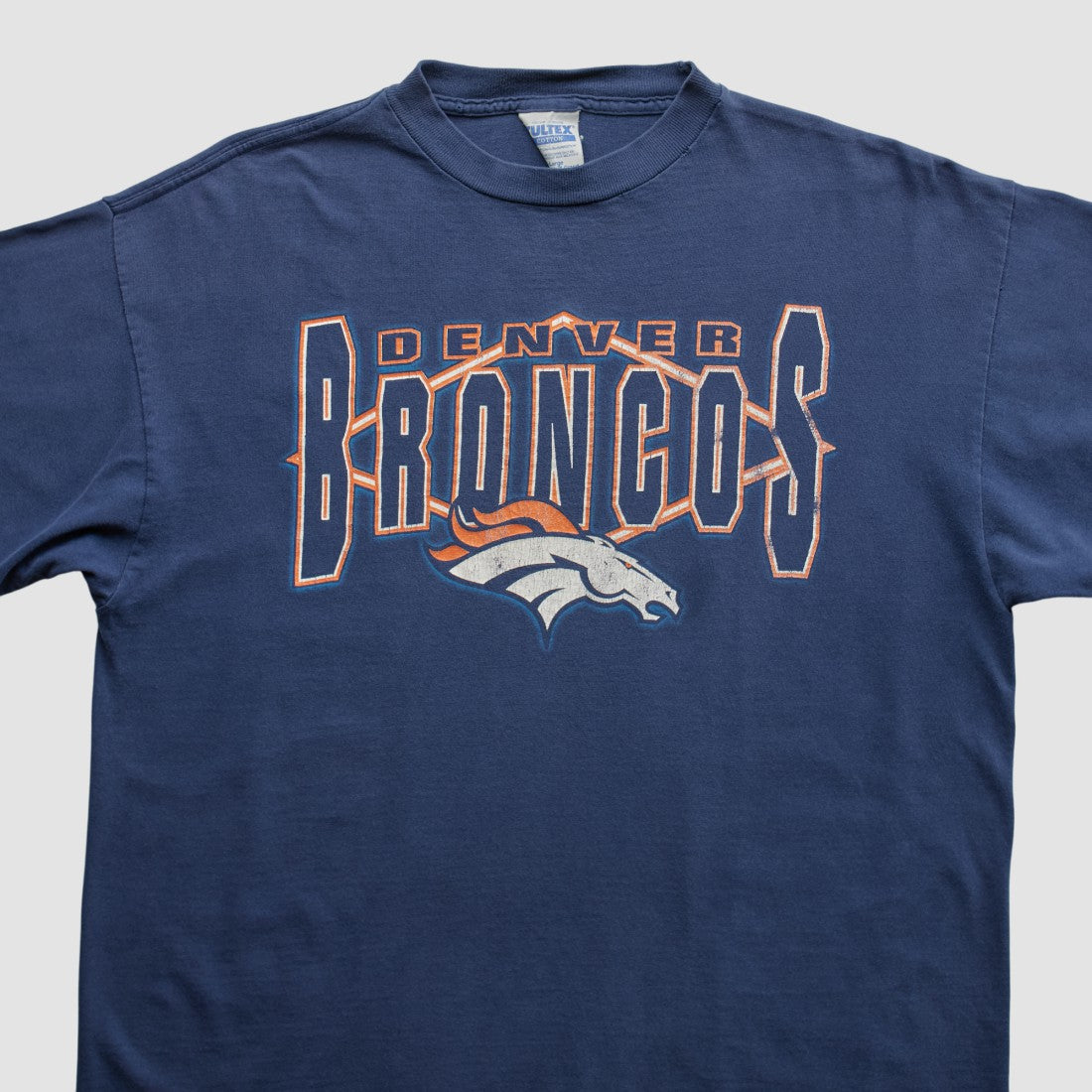 Denver Broncos Tultex 90s T-shirt - Navy Vintage cheap