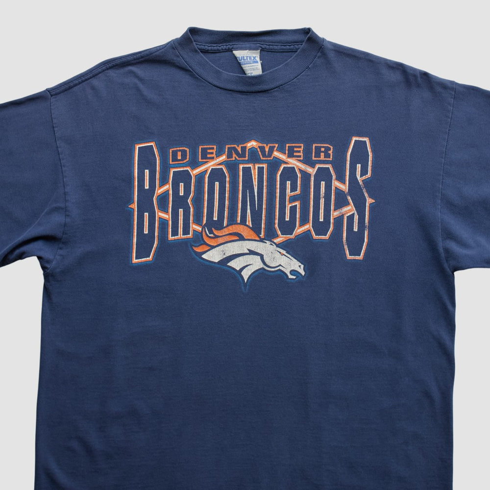 Denver Broncos Tultex 90s T-shirt - Navy Vintage cheap
