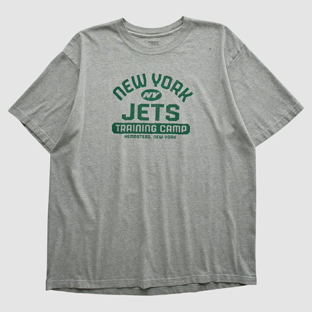 New York Jets Reebok 2000s T-shirt - Heather Gray Vintage sale