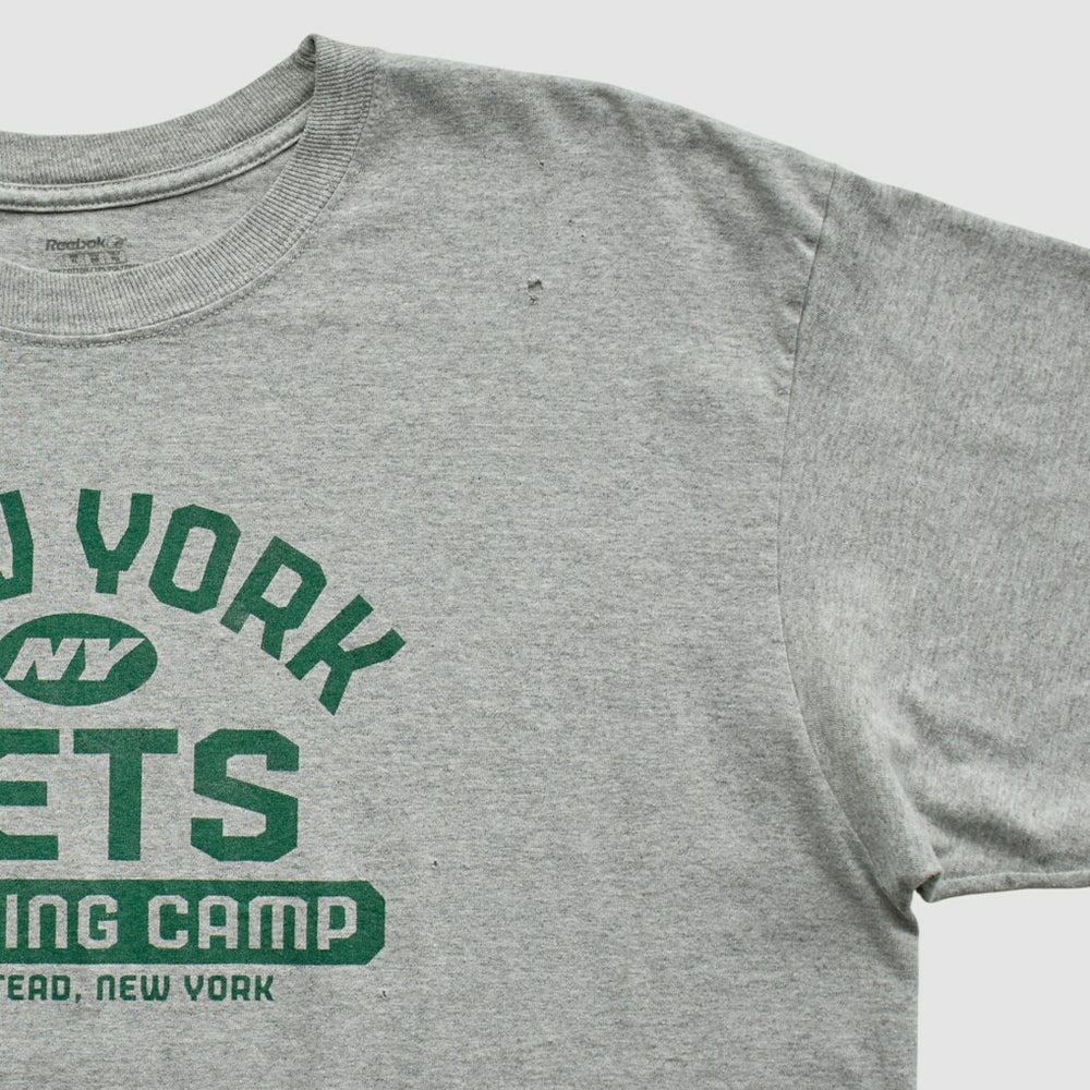 New York Jets Reebok 2000s T-shirt - Heather Gray Vintage sale