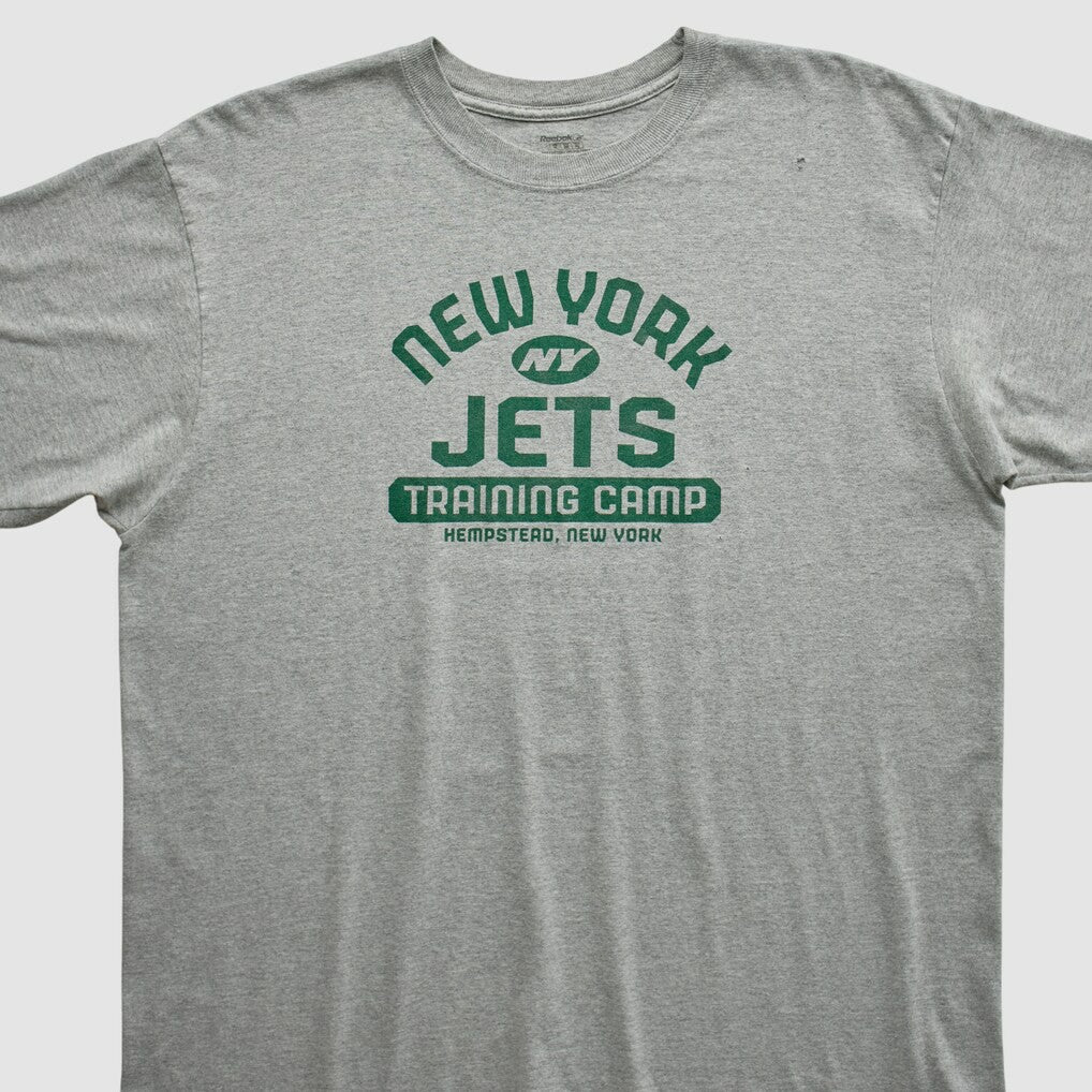 New York Jets Reebok 2000s T-shirt - Heather Gray Vintage sale