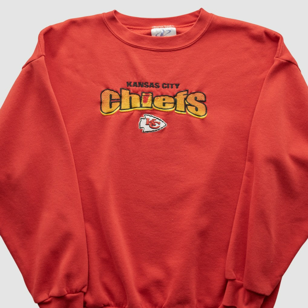 Kansas City Chiefs Logo Athletic 90s Sweatshirt - Red Vintage for sale