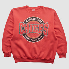 Kansas City Chiefs Hanes 90s Pullover Sweatshirt - Red Vintage sale
