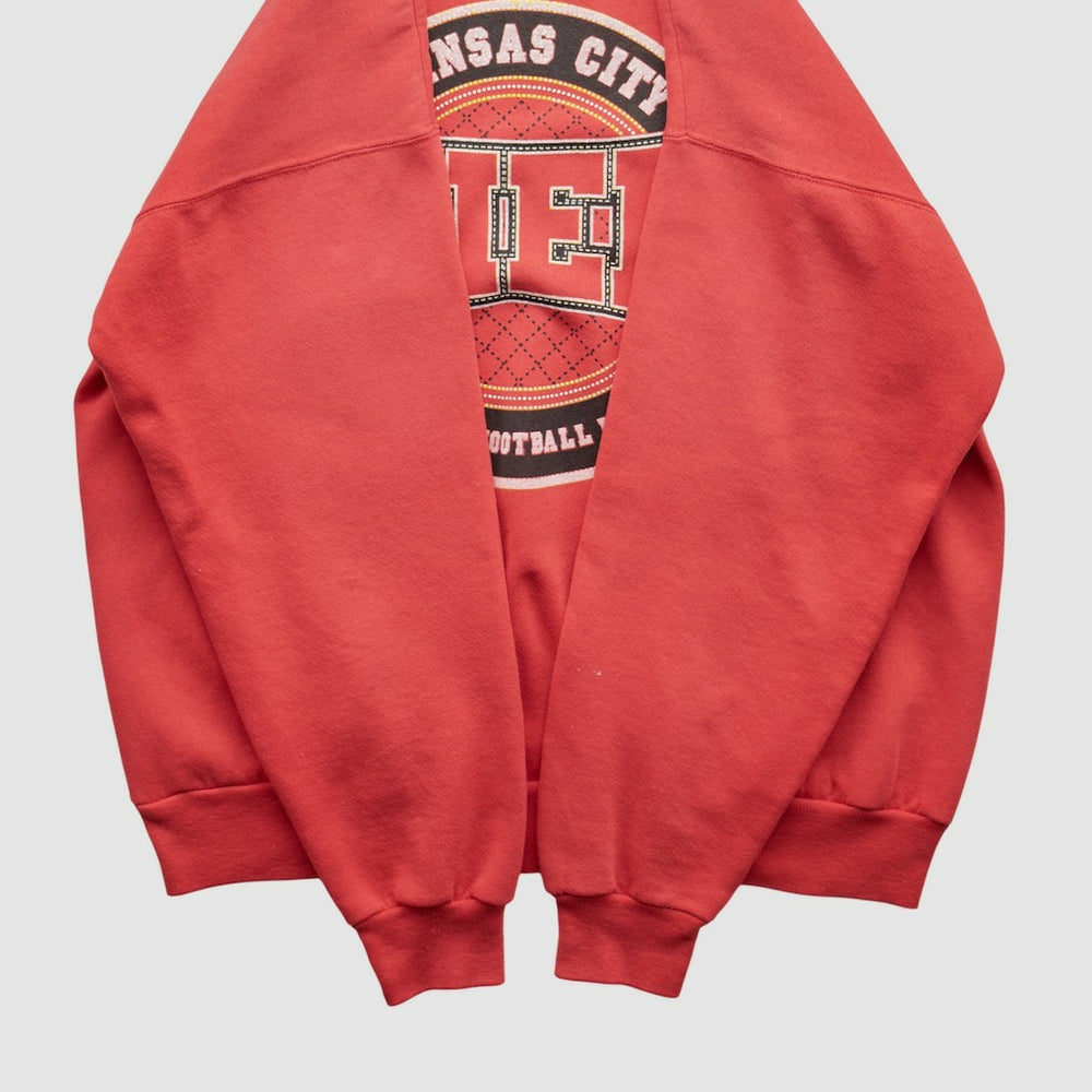 Kansas City Chiefs Hanes 90s Pullover Sweatshirt - Red Vintage sale