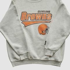 Cleveland Browns Starter 90s Pullover Sweatshirt - Heather Gray Vintage outlet
