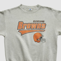 Cleveland Browns Starter 90s Pullover Sweatshirt - Heather Gray Vintage outlet