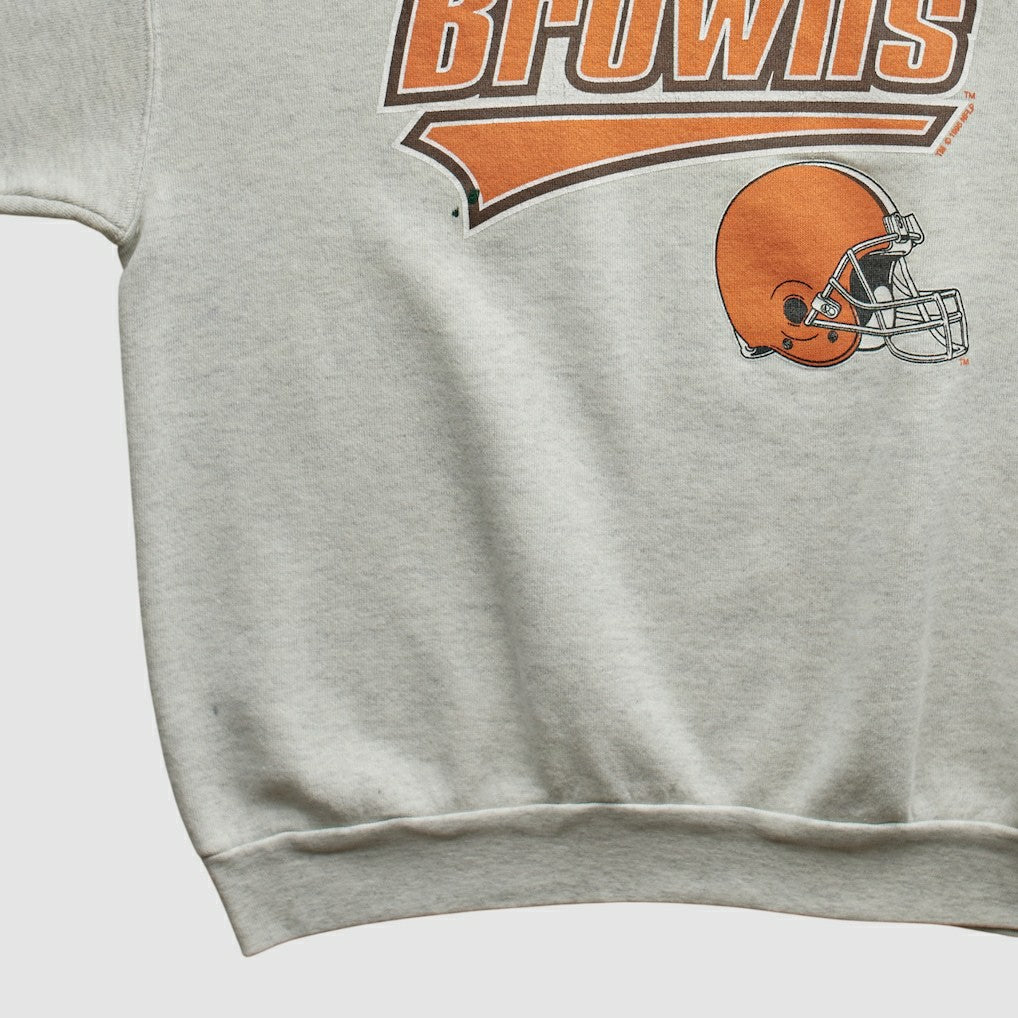 Cleveland Browns Starter 90s Pullover Sweatshirt - Heather Gray Vintage outlet