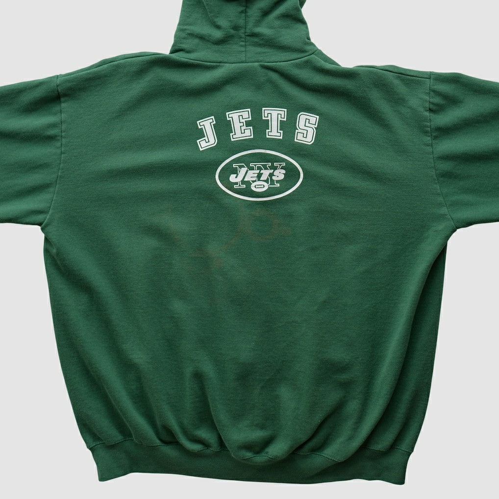 New York Jets NFL 2000s Hooded Full Zip Sweatshirt - Green Vintage outlet