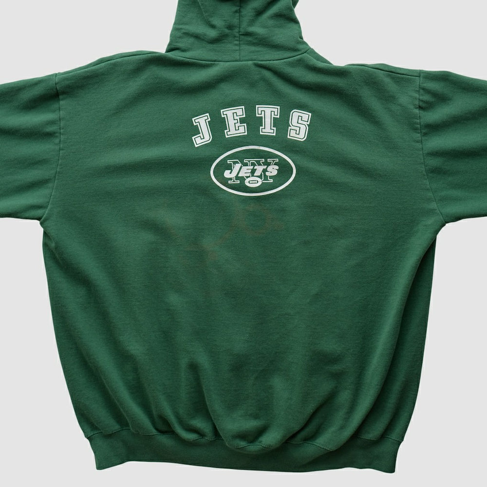 New York Jets NFL 2000s Hooded Full Zip Sweatshirt - Green Vintage outlet