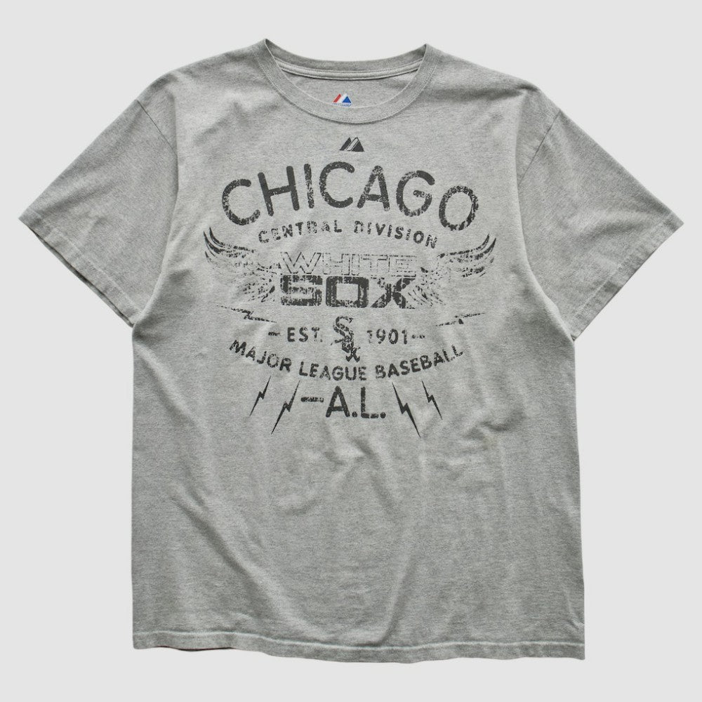 Chicago White Sox Majestic 2010s T-shirt Heather Gray Vintage