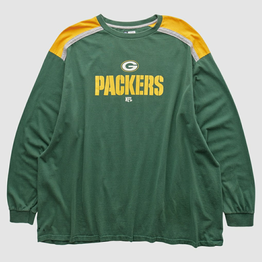 Green Bay Packers NFL 2000s Long Sleeve T-shirt - Green Vintage sale