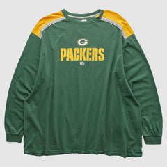Green Bay Packers NFL 2000s Long Sleeve T-shirt - Green Vintage sale