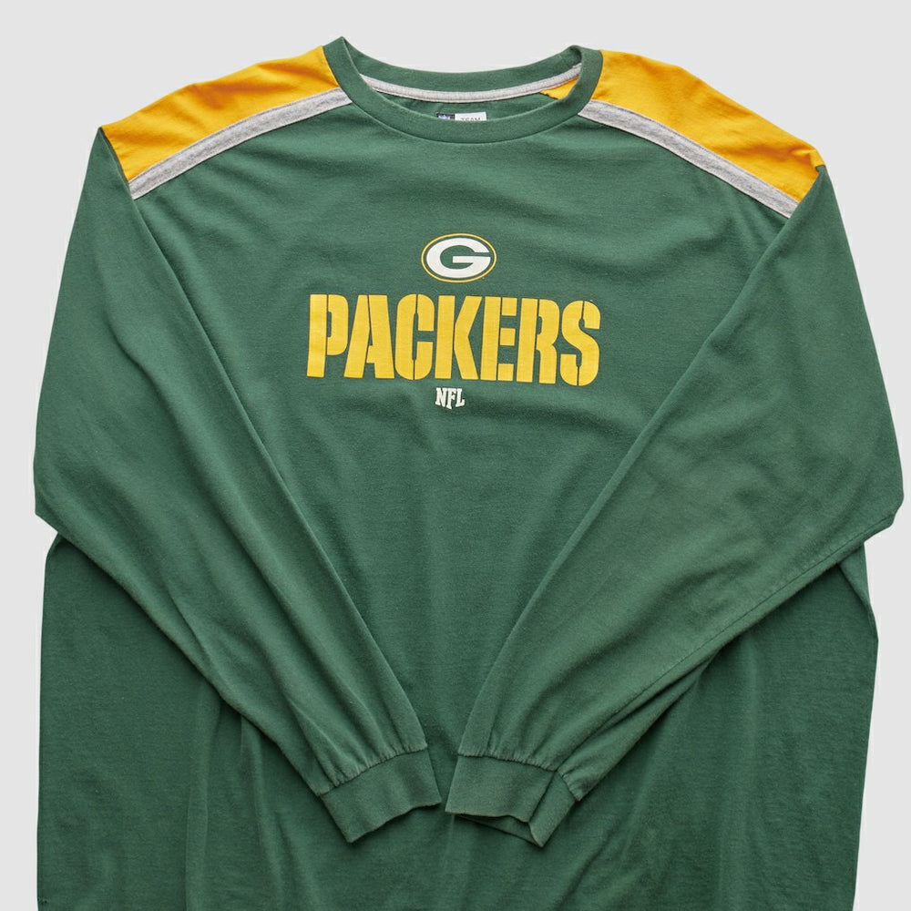 Green Bay Packers NFL 2000s Long Sleeve T-shirt - Green Vintage sale