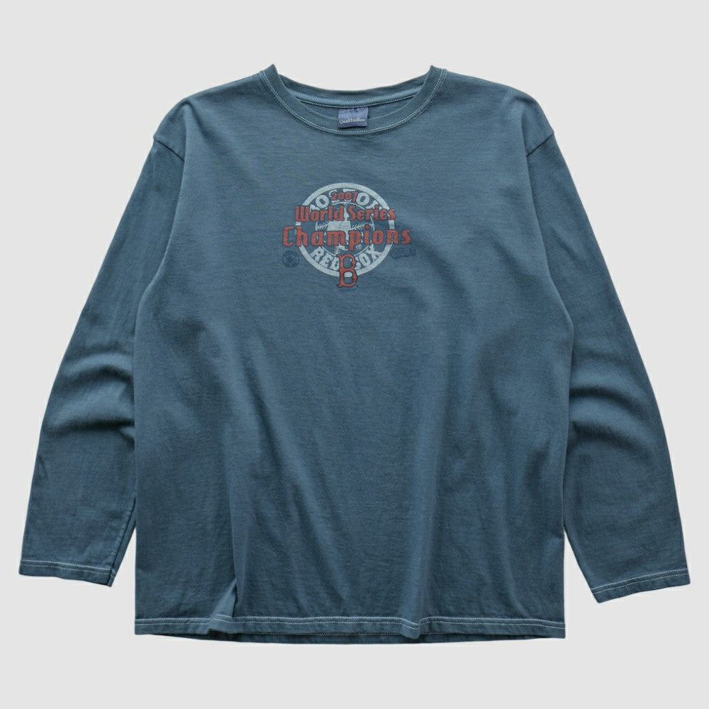 Boston Red Sox Quail Hollow 2000s Long Sleeve T-shirt Blue Vintage