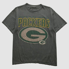 Green Bay Packers 2000s T-shirt - Charcoal Vintage on sale
