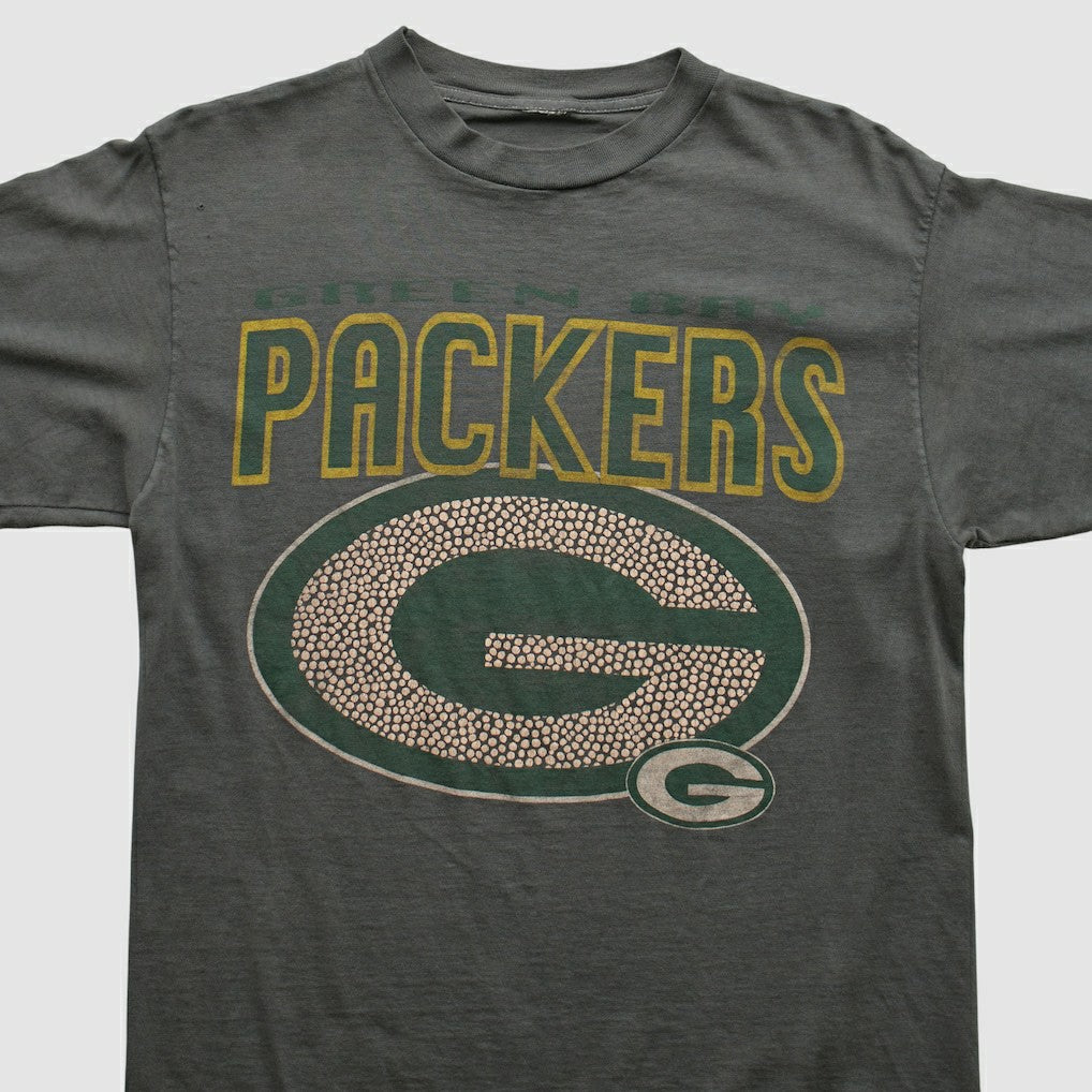 Green Bay Packers 2000s T-shirt - Charcoal Vintage on sale