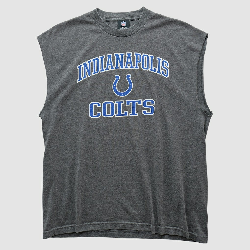 Indianapolis Colts Team Edition Apparel 2010s Tank - Dark Heather Gray Vintage sale