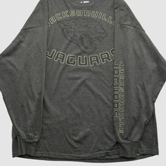 Jacksonville Jaguars NFL 2000s Long Sleeve T-shirt - Dark Heather Gray Vintage sale