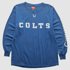 Indianapolis Colts NFL 2000s Long Sleeve T-shirt - Blue Vintage for sale