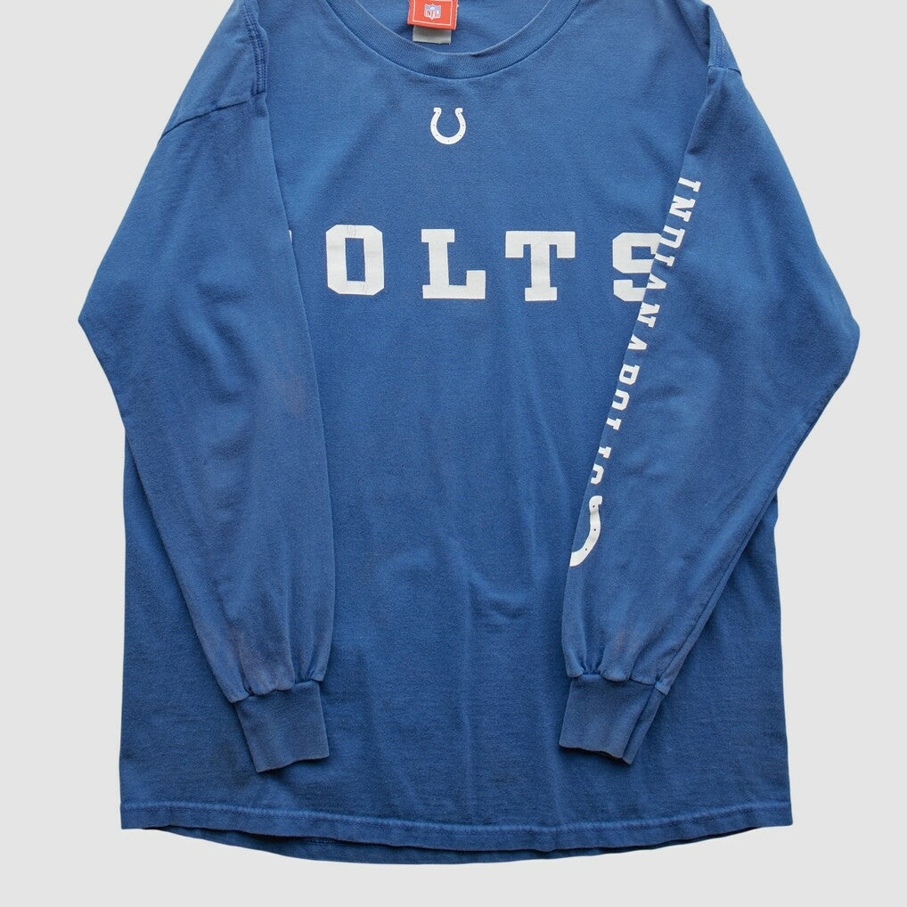 Indianapolis Colts NFL 2000s Long Sleeve T-shirt - Blue Vintage for sale