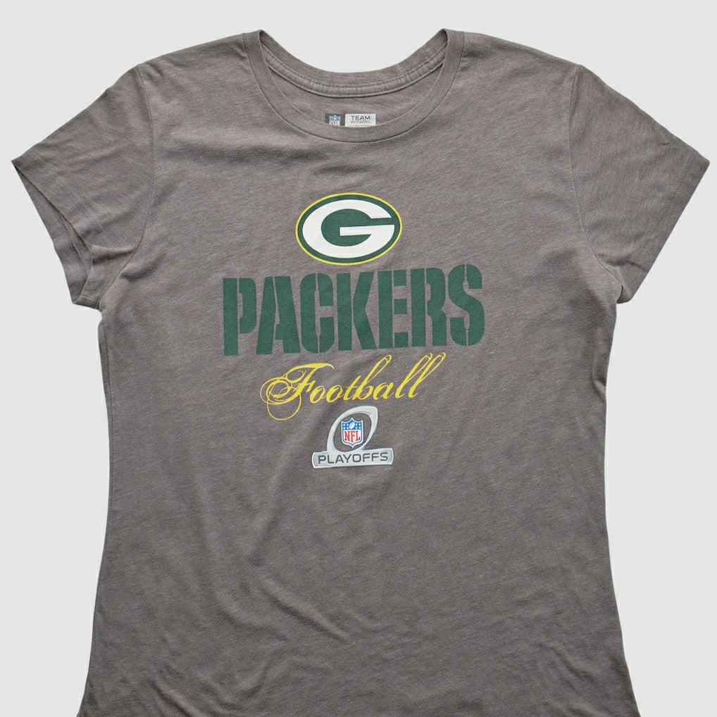 Green Bay Packers NFL 2000s T-shirt - Heather Gray Vintage cheap