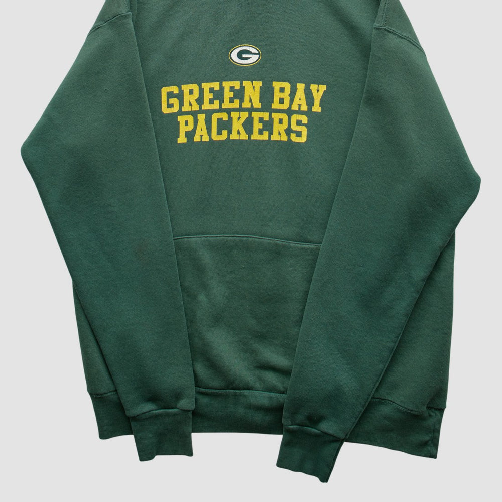 Green Bay Packers NFL 2000s Hooded Pullover Sweatshirt - Green Vintage discount