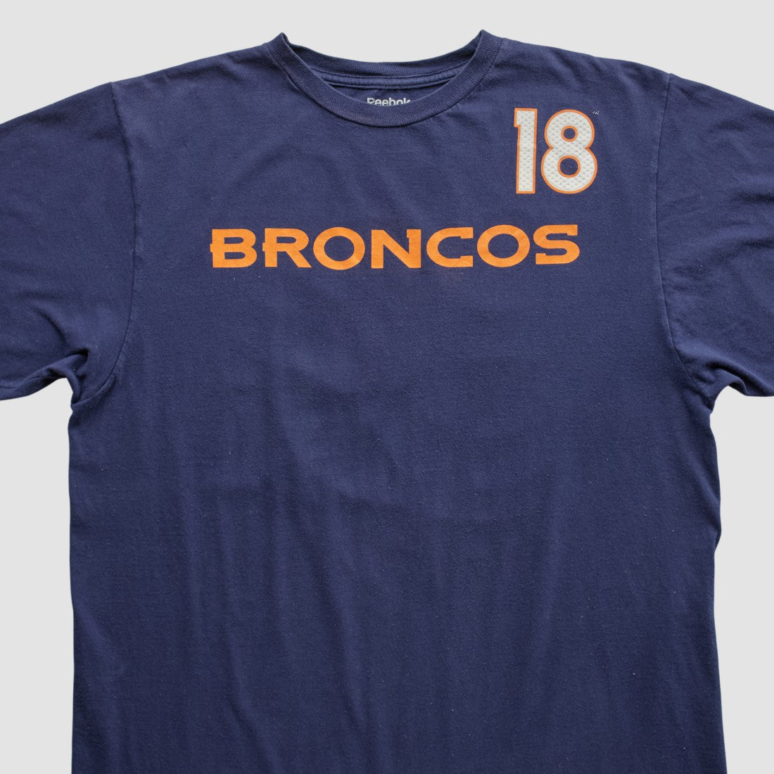 Denver Broncos Reebok 2000s T-shirt - Navy Vintage on sale