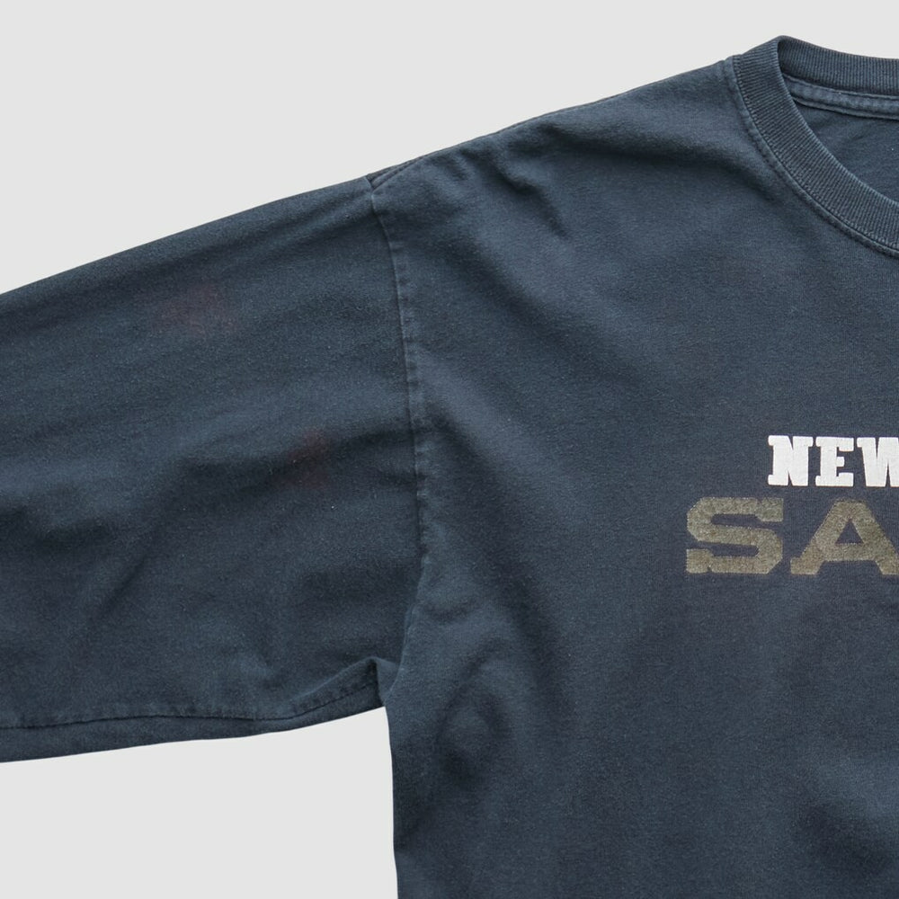 New Orleans Saints Reebok 2010 Long Sleeve T-shirt - Navy Vintage discount