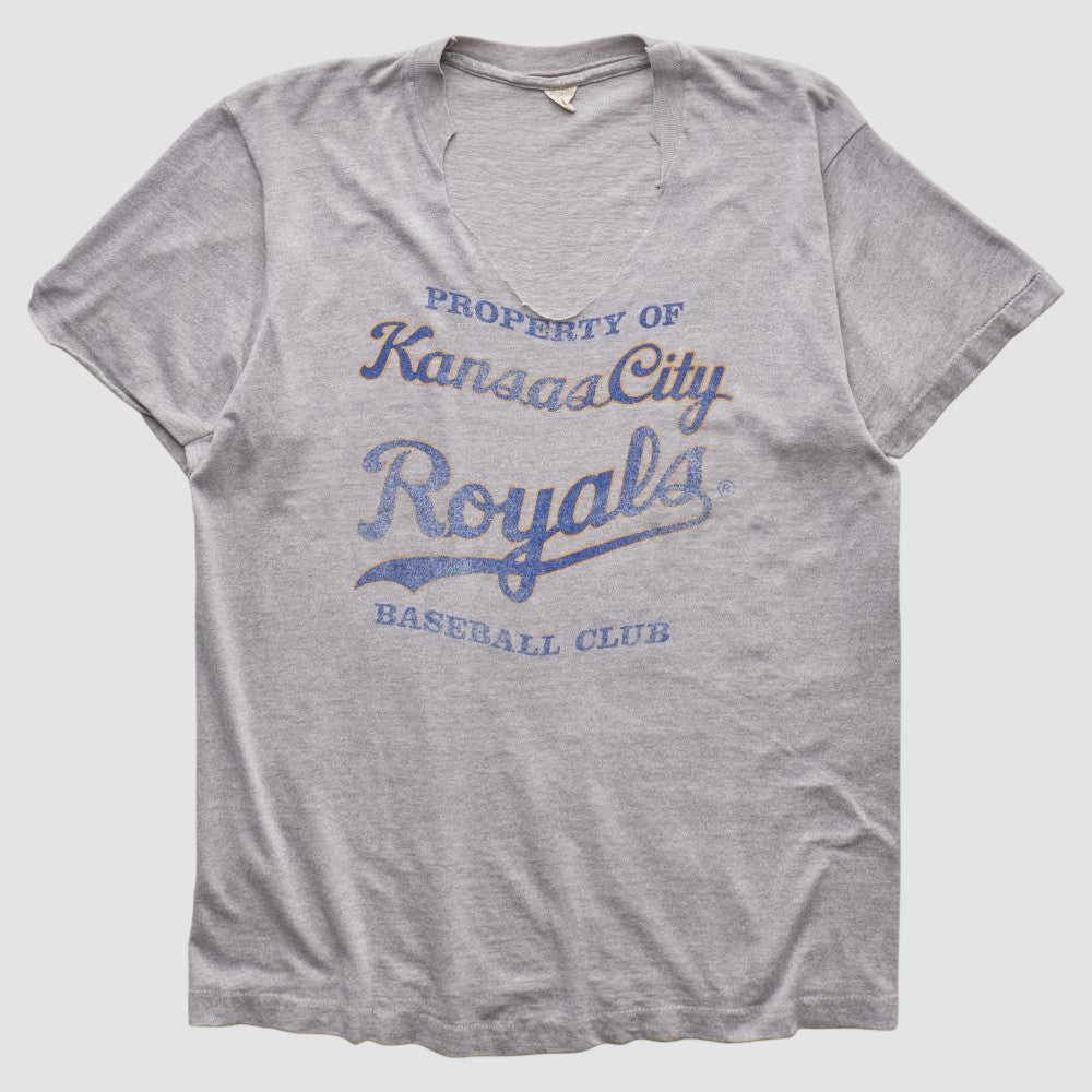 Kansas City Royals 80s T-shirt Heather Gray Vintage
