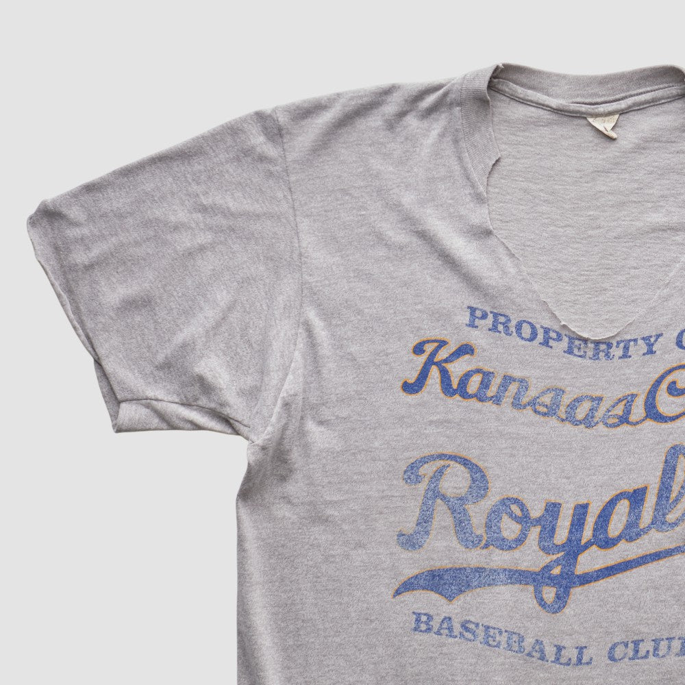 Kansas City Royals 80s T-shirt Heather Gray Vintage
