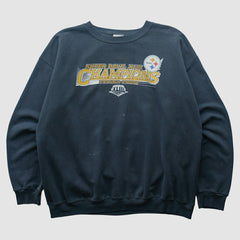 Pittsburgh Steelers NFL 2009 Pullover Sweatshirt - Navy Vintage on sale