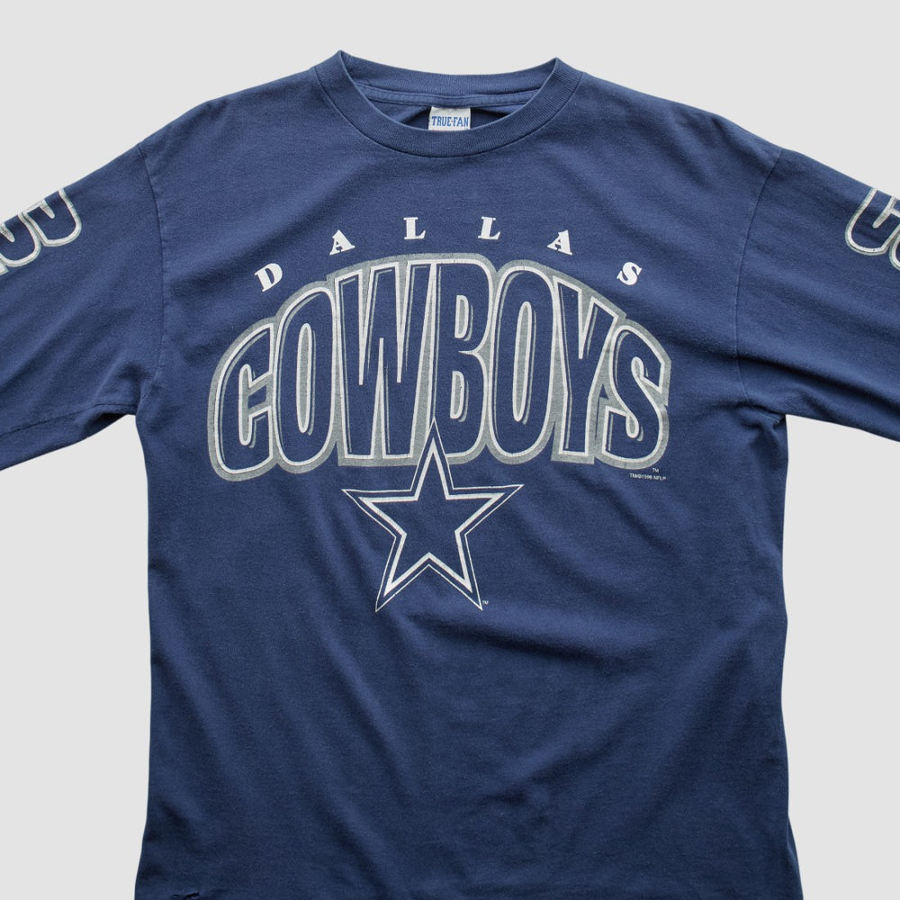 Dallas Cowboys True Fan 90s Long Sleeve T-shirt - Navy Vintage cheap