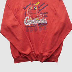 St. Louis Cardinals Healthknit 1985 Pullover Sweatshirt Red Vintage