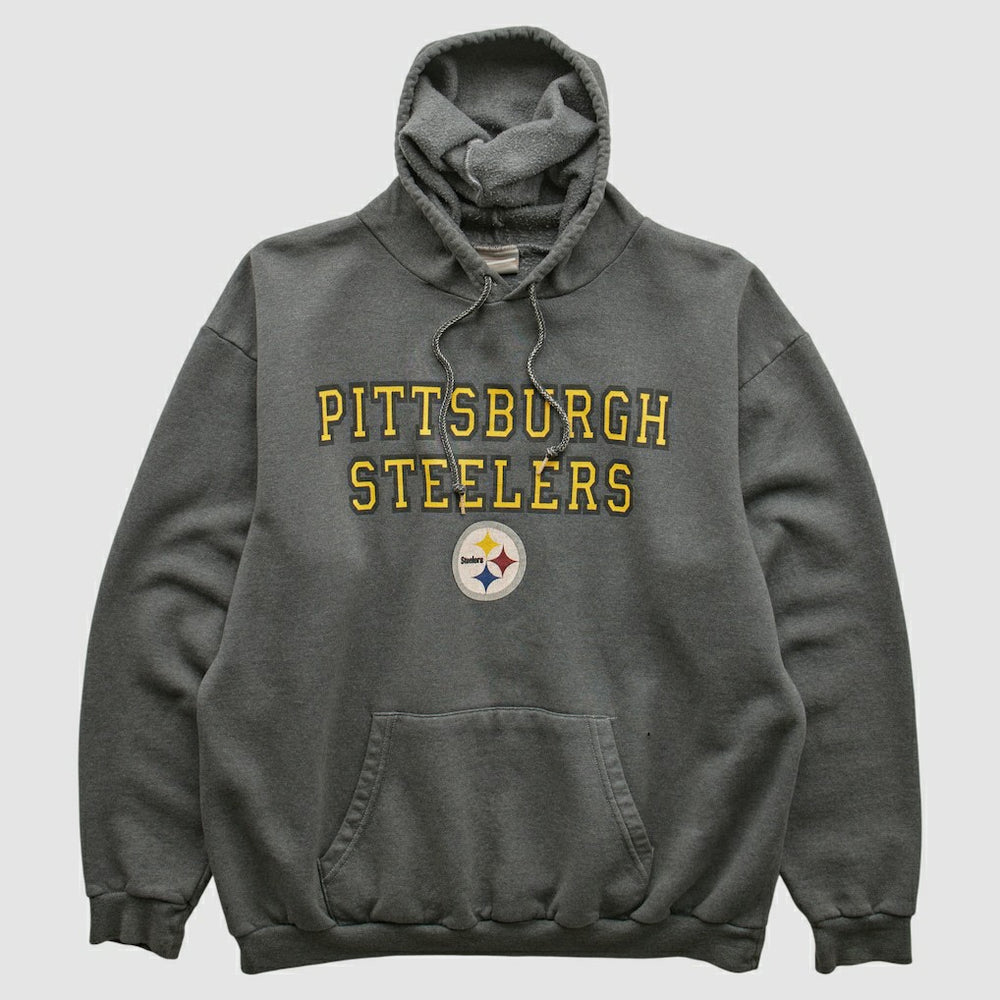 Pittsburgh Steelers NFL 2000s Hooded Sweatshirt - Black Vintage discount