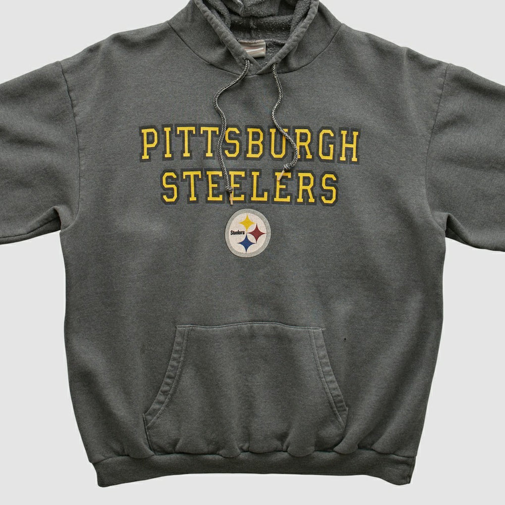 Pittsburgh Steelers NFL 2000s Hooded Sweatshirt - Black Vintage discount