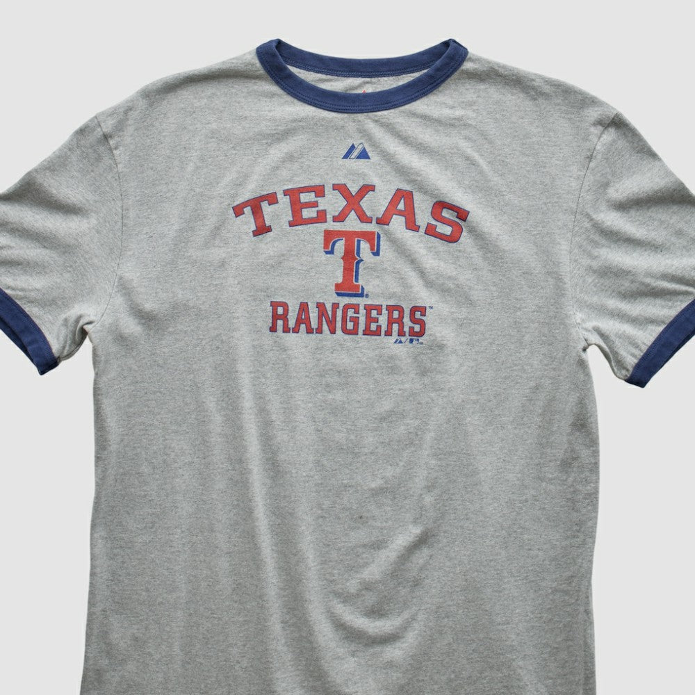 Texas Rangers Majestic 2010 T-shirt Heather Gray Vintage