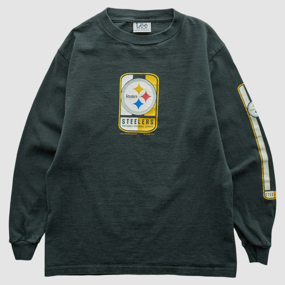 Pittsburgh Steelers Lee Apparel 2001 Long Sleeve T-shirt - Charcoal Vintage online