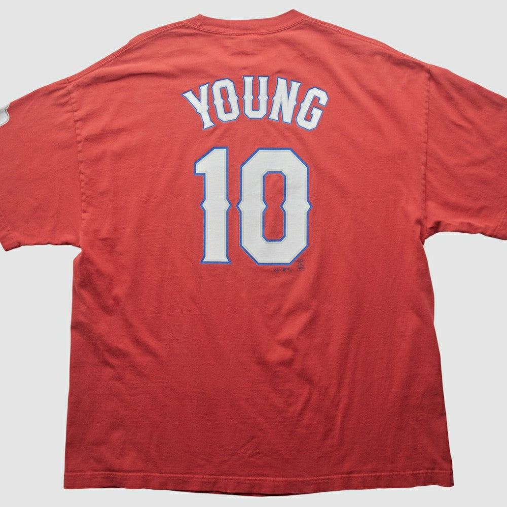 Texas Rangers Majestic 2000s T-shirt Red Vintage