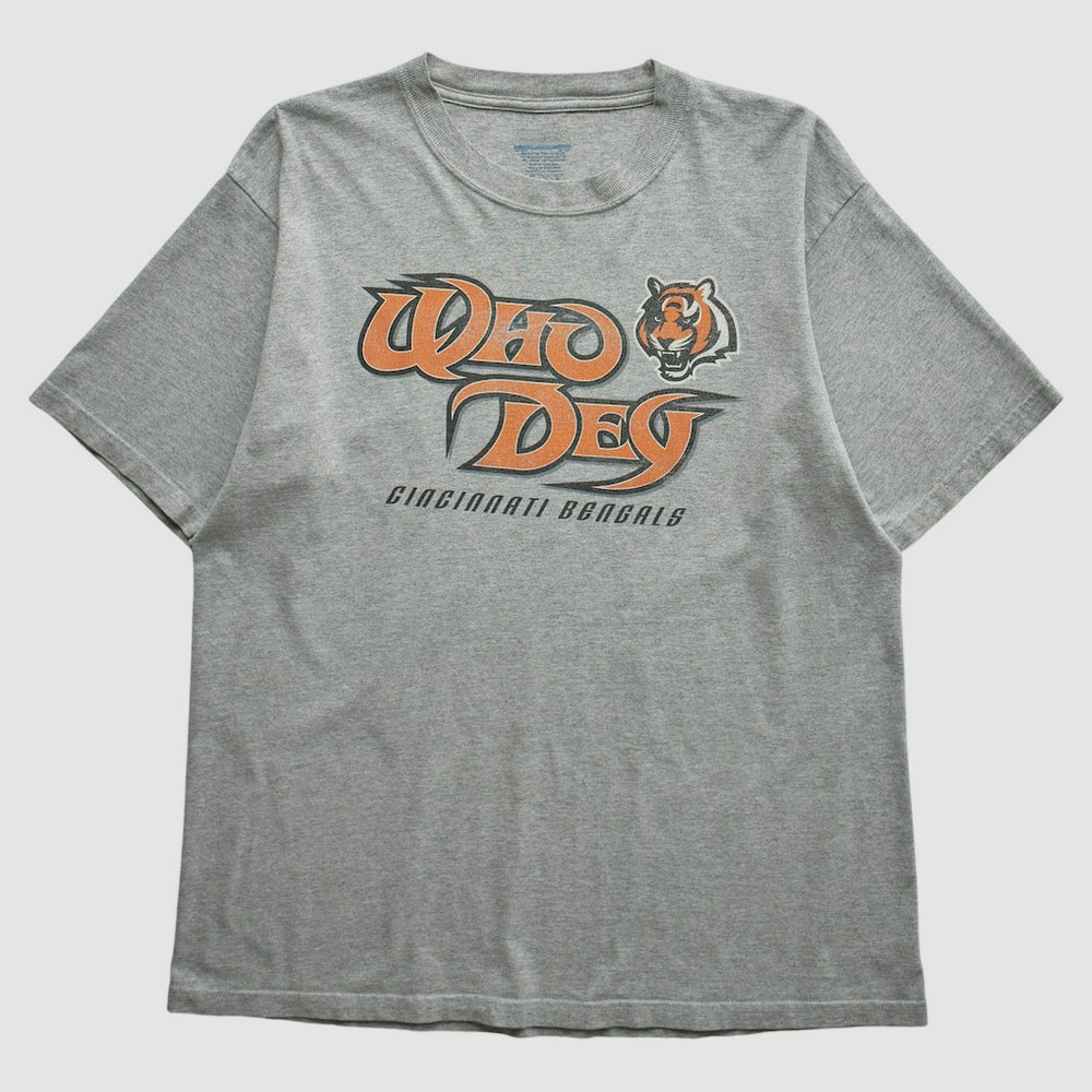 Cincinnati Bengals Reebok 2000s T-shirt - Heather Gray Vintage on sale