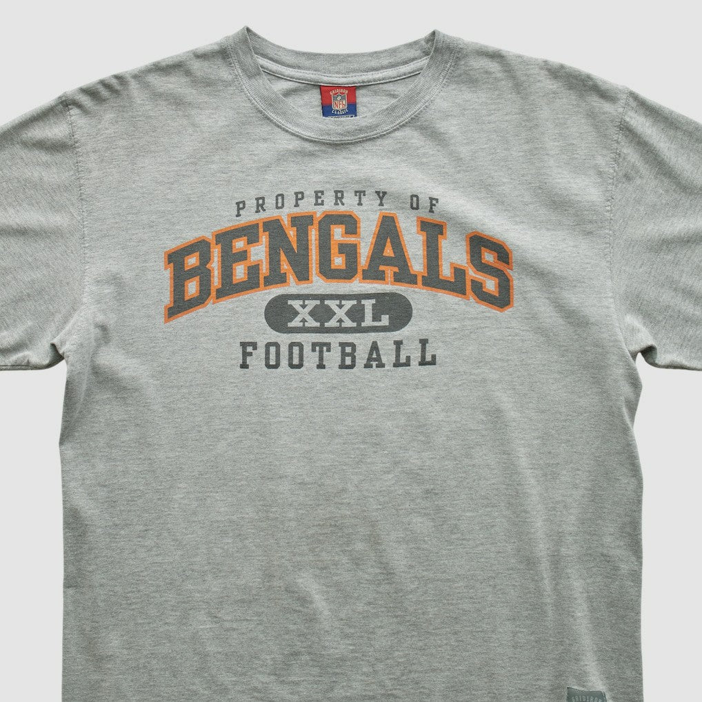 Cincinnati Bengals Reebok 2000s T-shirt - Heather Gray Vintage cheap