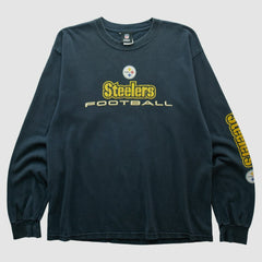 Pittsburgh Steelers Team Edition Apparel 2010s Long Sleeve T-shirt - Black Vintage discount