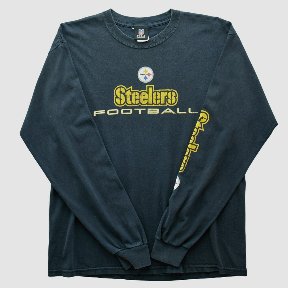 Pittsburgh Steelers Team Edition Apparel 2010s Long Sleeve T-shirt - Black Vintage discount