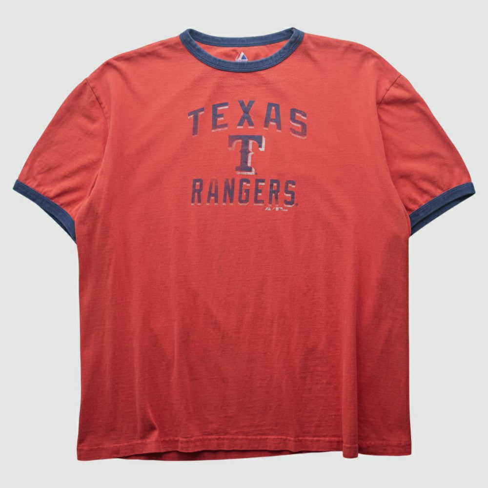 Texas Rangers Majestic 2009 T-shirt Red Vintage