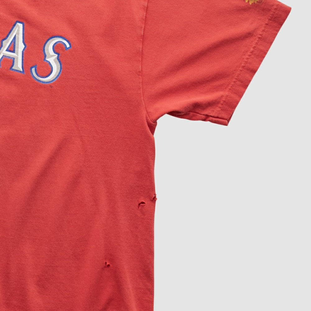 Texas Rangers Majestic 2000s T-shirt Red Vintage