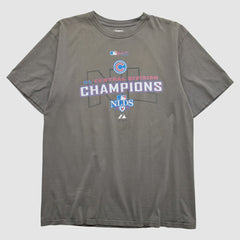 Chicago Cubs Majestic 2008 T-shirt Charcoal Vintage