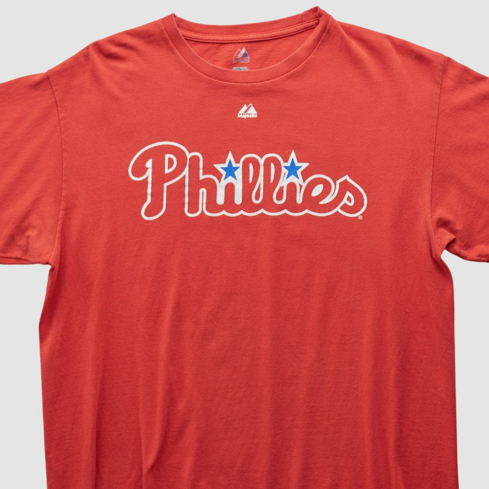 Philadelphia Phillies Majestic 2000s T-shirt Red Vintage