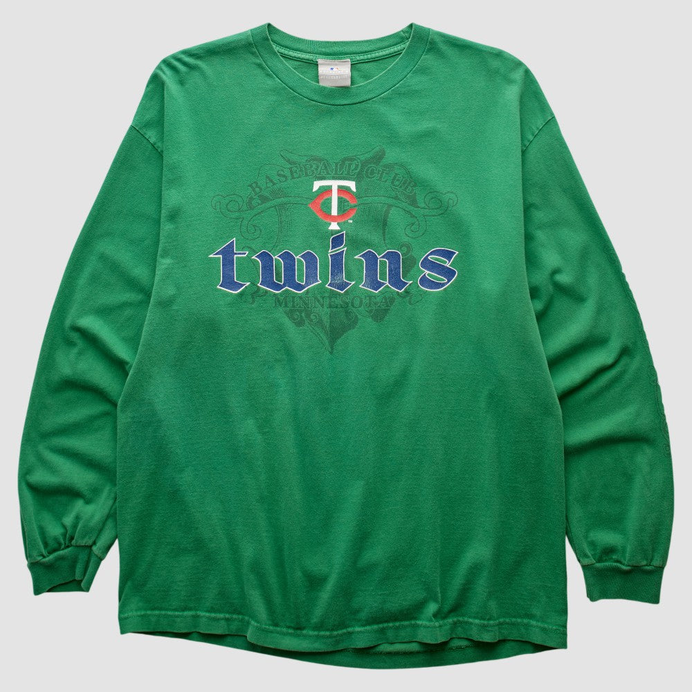 Minnesota Twins Genuine Merchandise 2000s Long Sleeve T-shirt Green Vintage