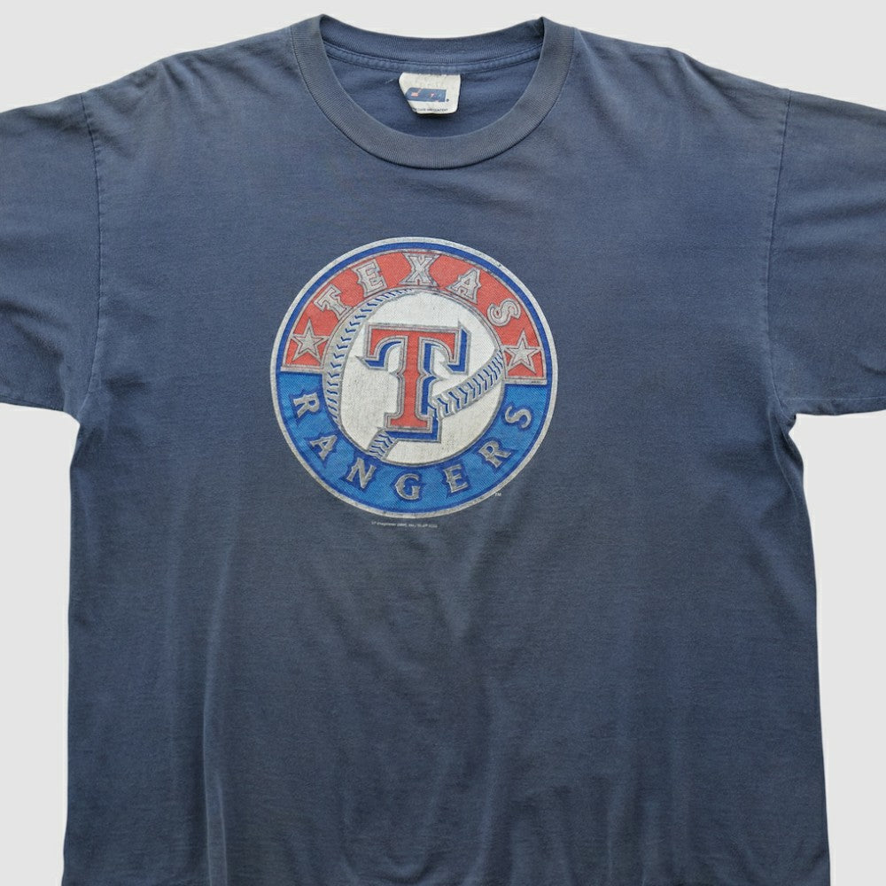 Texas Rangers CSA 2000s T-shirt Navy Vintage