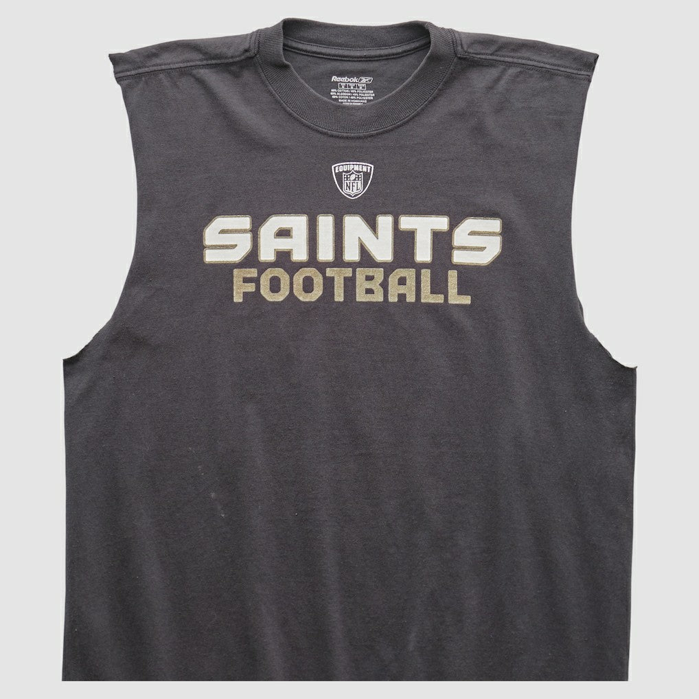 New Orleans Saints Reebok 2000s Tank - Black Vintage on sale