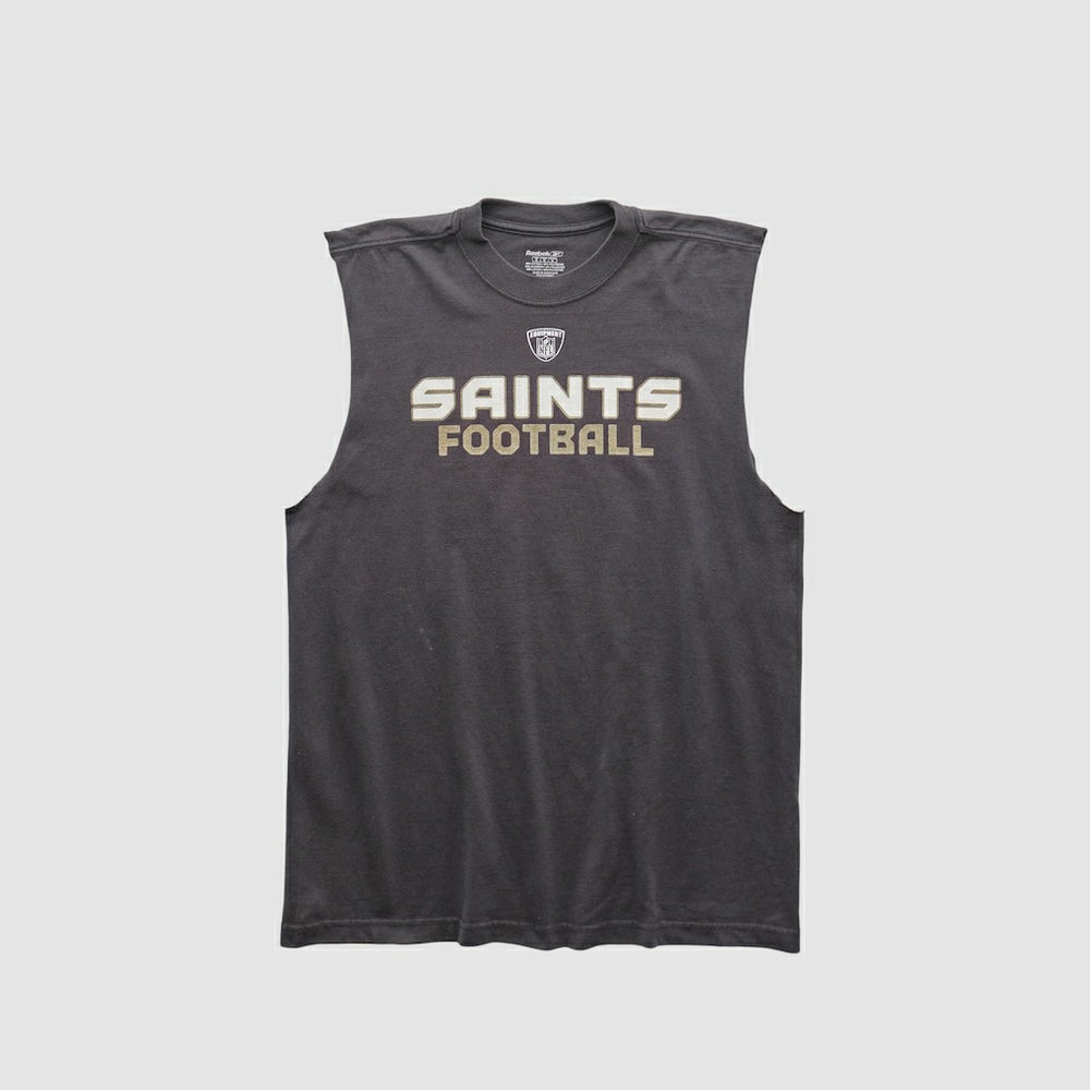 New Orleans Saints Reebok 2000s Tank - Black Vintage on sale